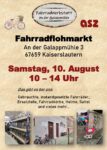 Neuer Termin: Fahrradflohmarkt am 10. August